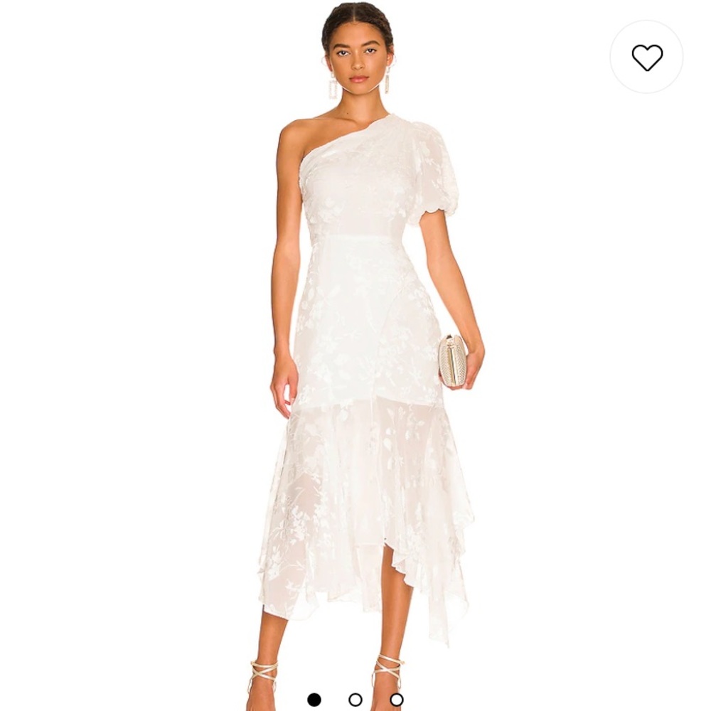 Santorini Midi Dress in White ASTR the Label